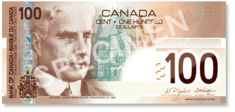 100 CAD bankovka