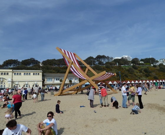 Anglia, pihenés az angol lecke után a strandon, Bournemouth