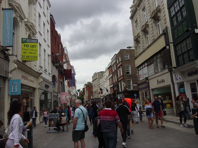 angol lecke után irány a Grafton Street