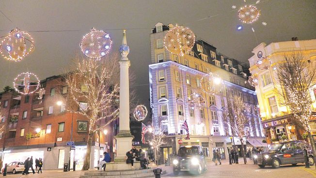 London díszített utcái